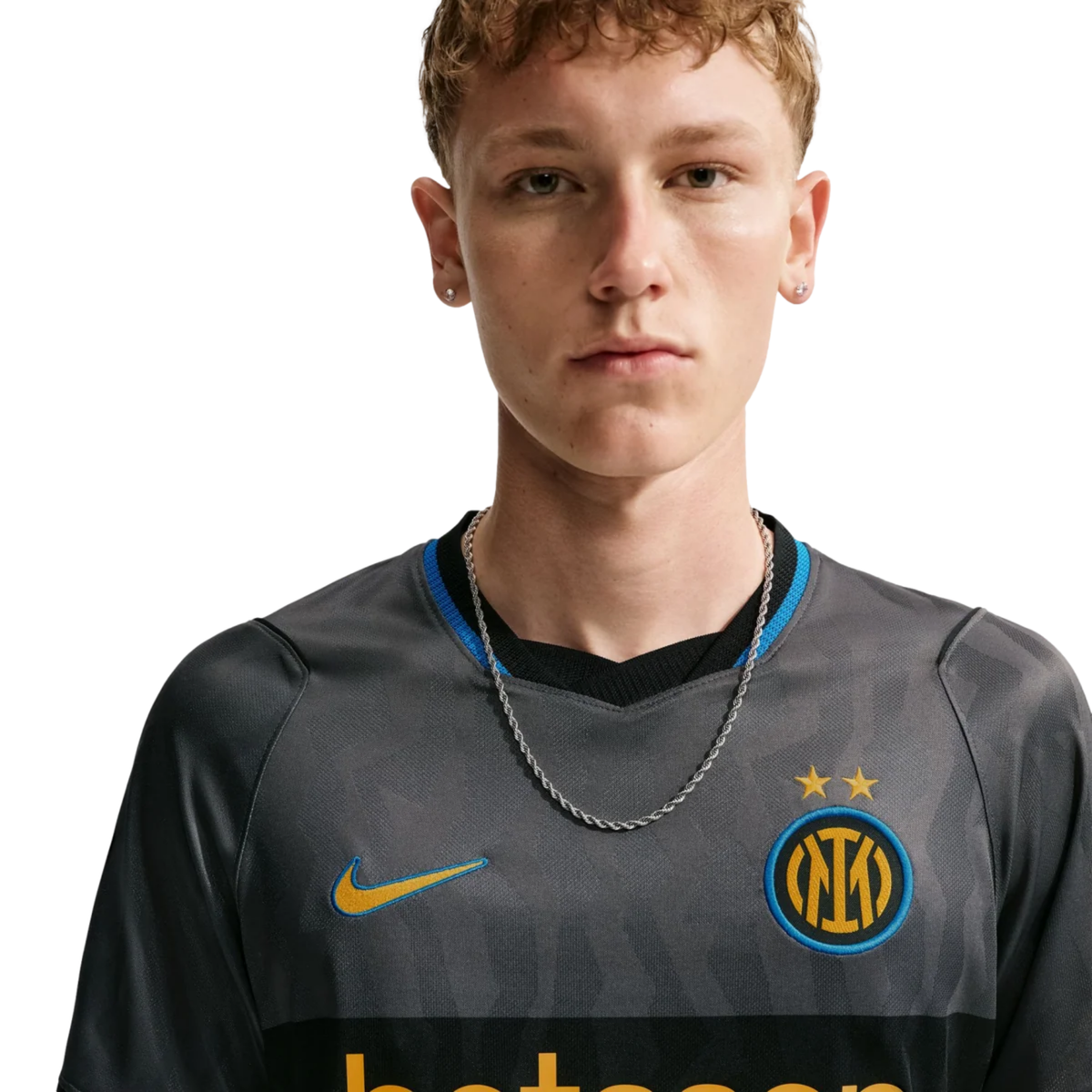Nike Mens Inter Milan Third Jersey 26/27 (Grey/Black)