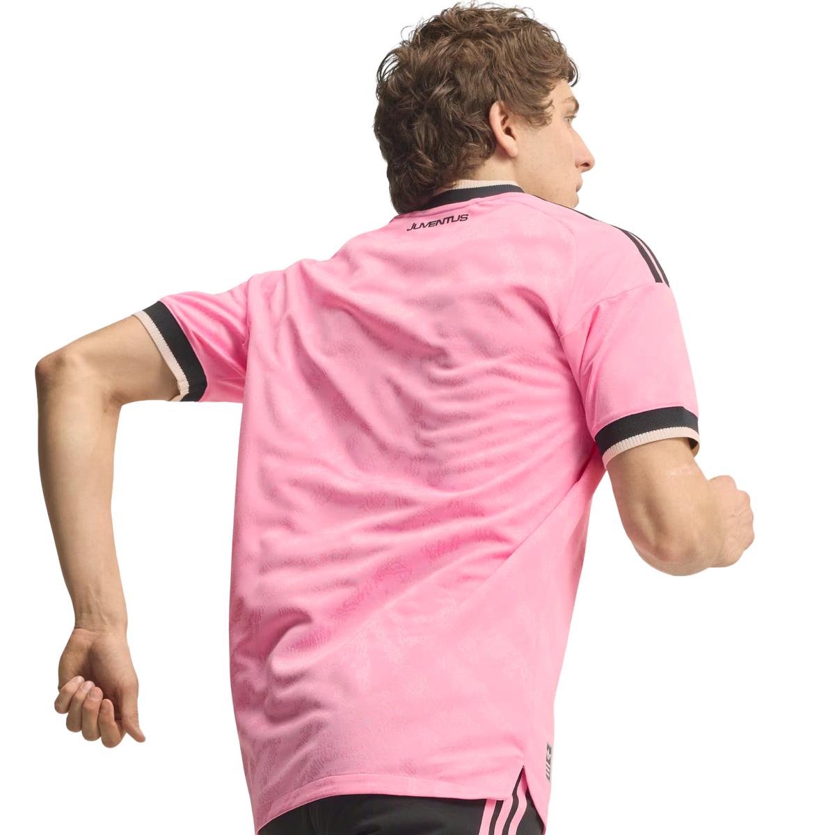 adidas Mens Juventus Authentic Away Jersey 26/27 (Pink/Black)