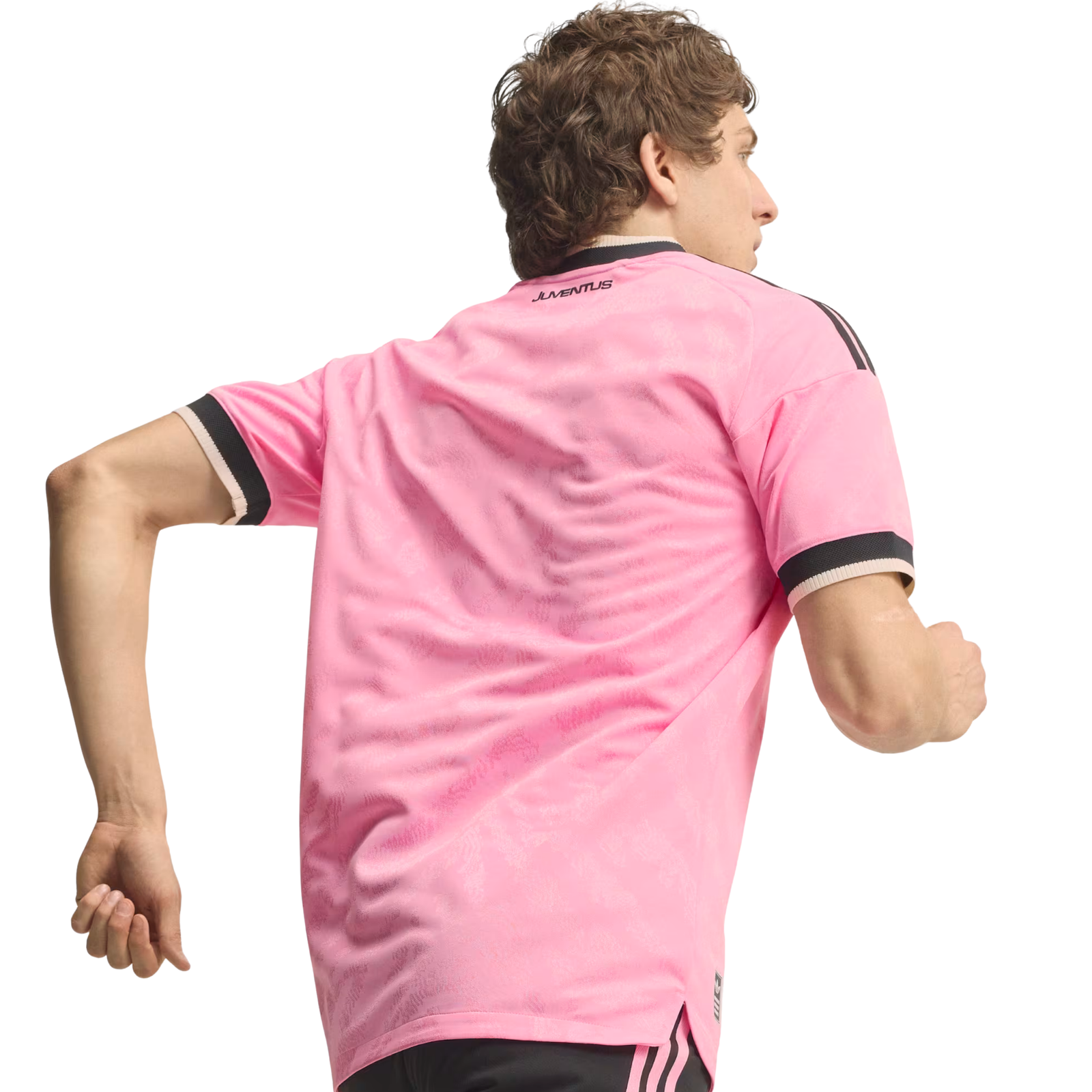 adidas Mens Juventus Authentic Away Jersey 26/27 (Pink/Black)