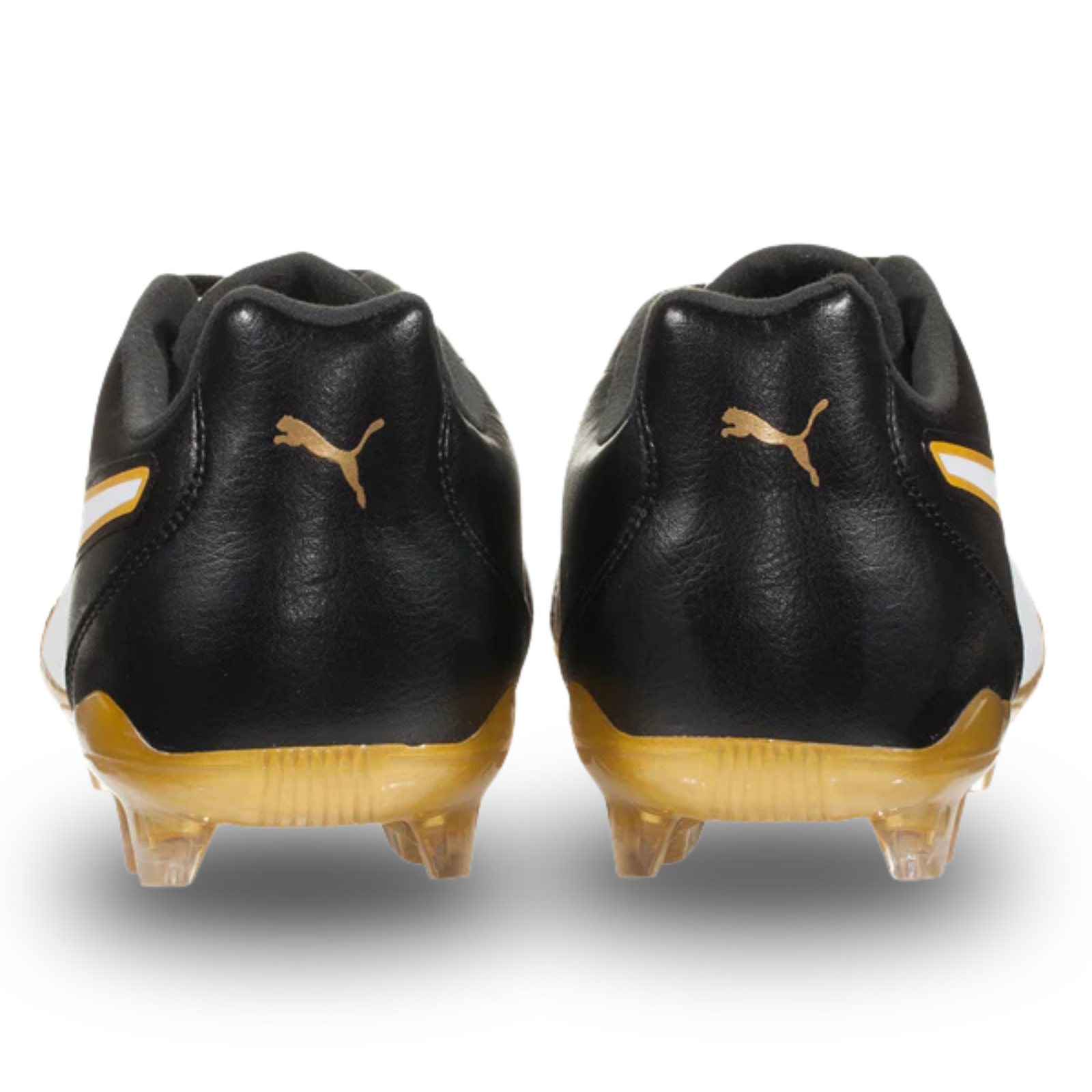 PUMA Men's Capitano II FG Firm Ground Soccer Cleats (Black/Gold)