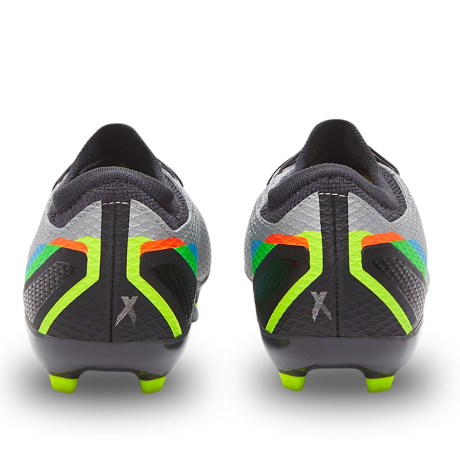 adidas X Speedportal.3 Firm Ground Soccer Cleats (Silver Metallic/Core Black/Solar Yellow)