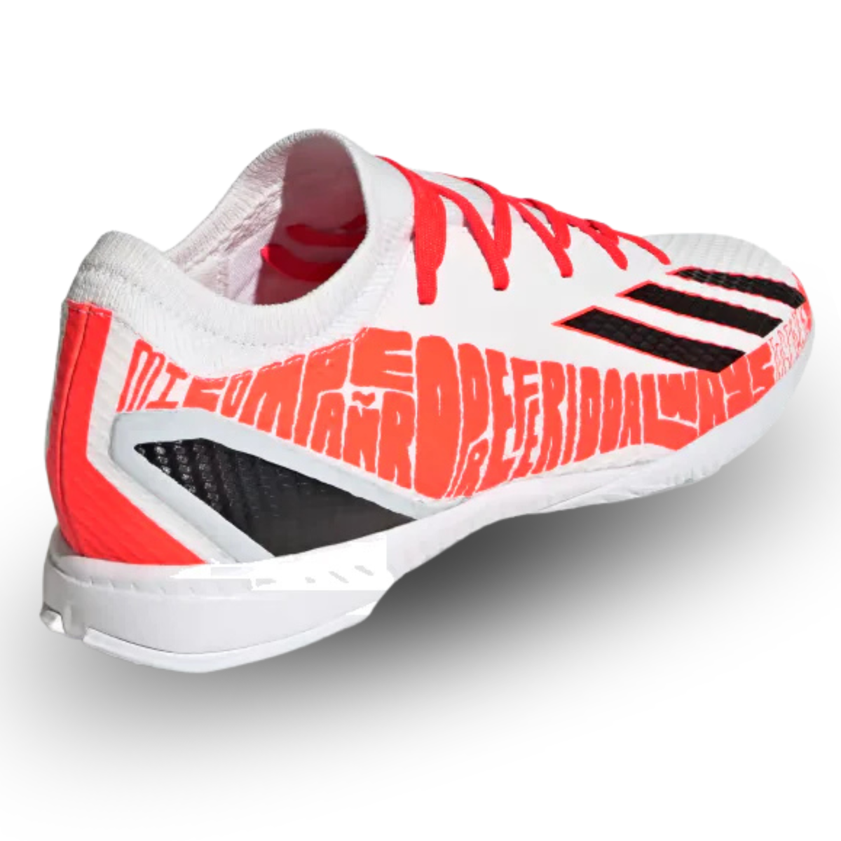 adidas X Speedportal Messi.3 Indoor Soccer Shoes (White/Solar Red)