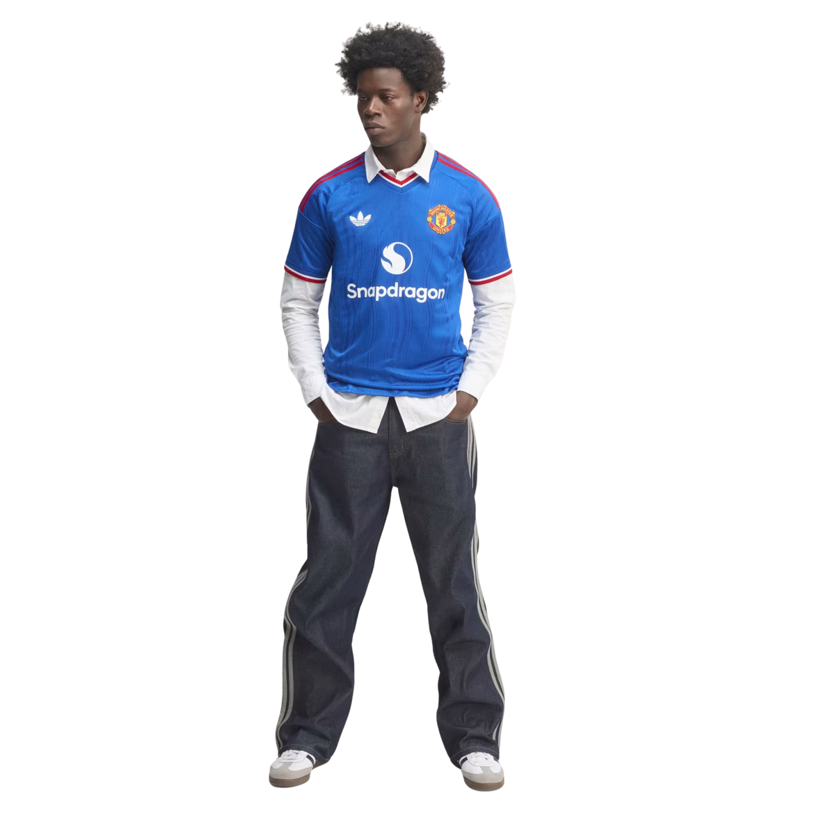 adidas Mens Manchester United Authentic Away Jersey 26/27 (Blue)