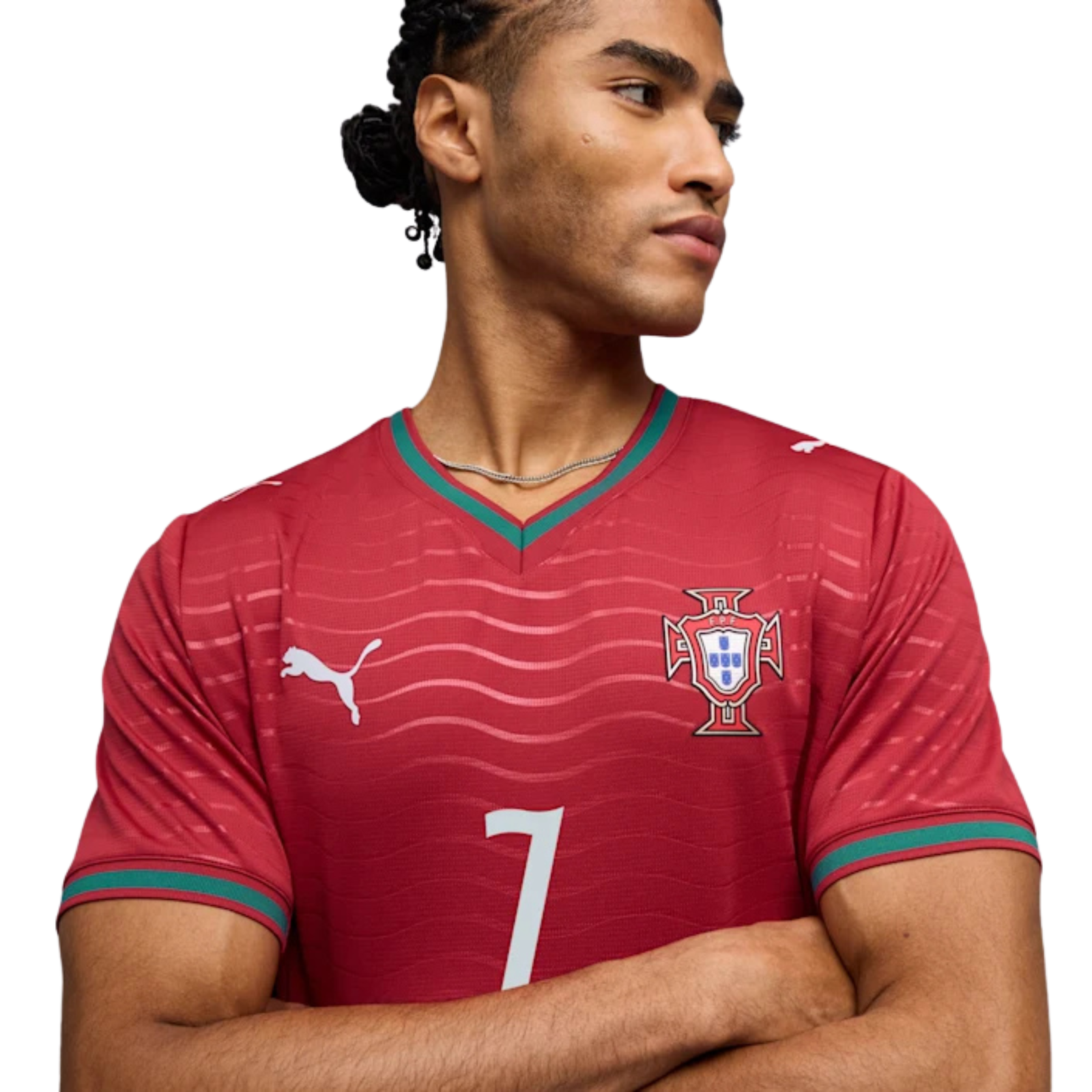 Puma Mens Portugal Cristiano Ronaldo Home Stadium Jersey 2026 (Red/Green)*