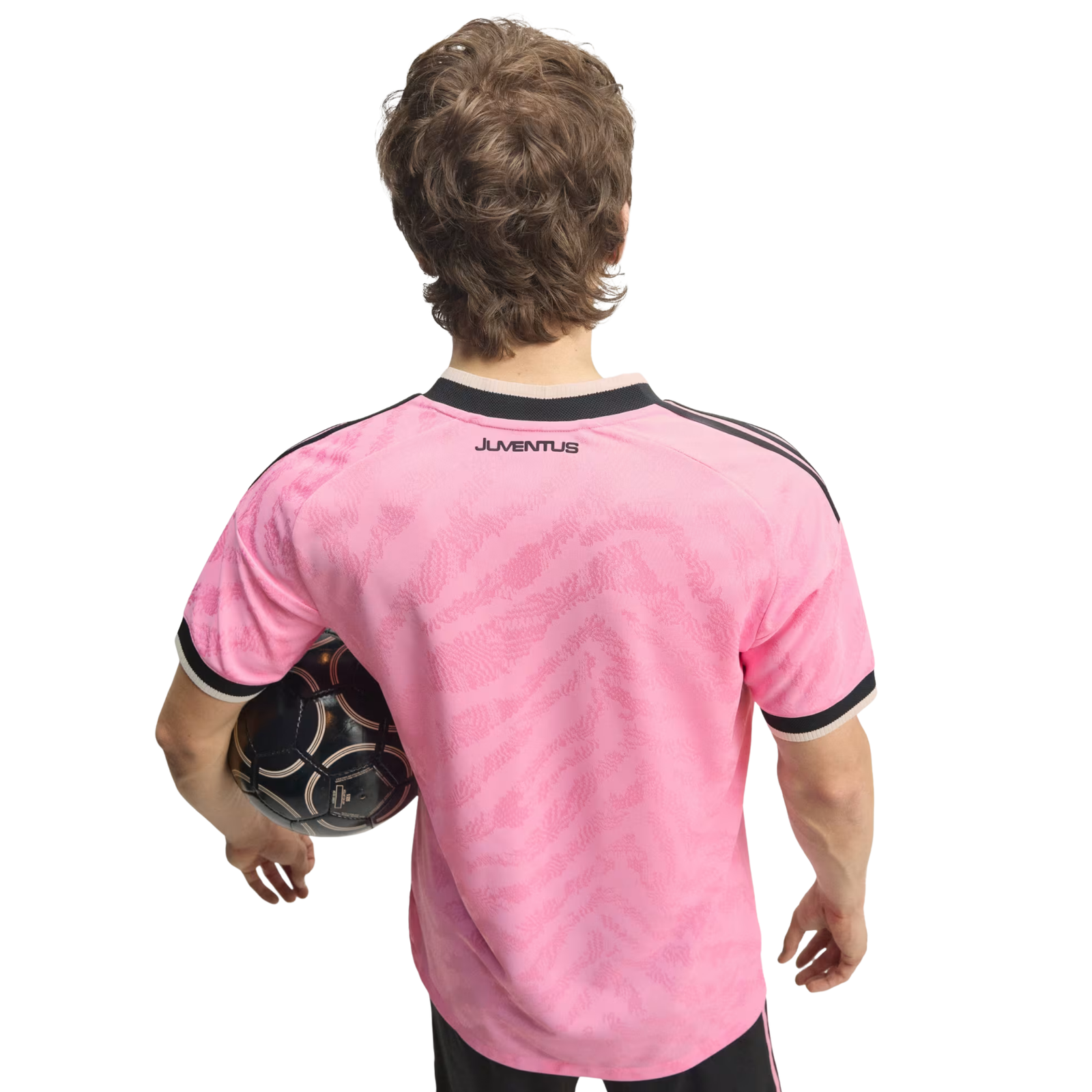 adidas Mens Juventus Authentic Away Jersey 26/27 (Pink/Black)