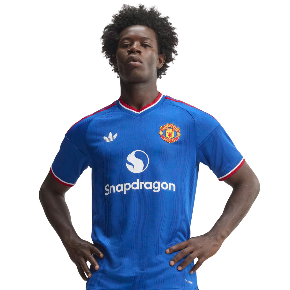adidas Mens Manchester United Authentic Away Jersey 26/27 (Blue)