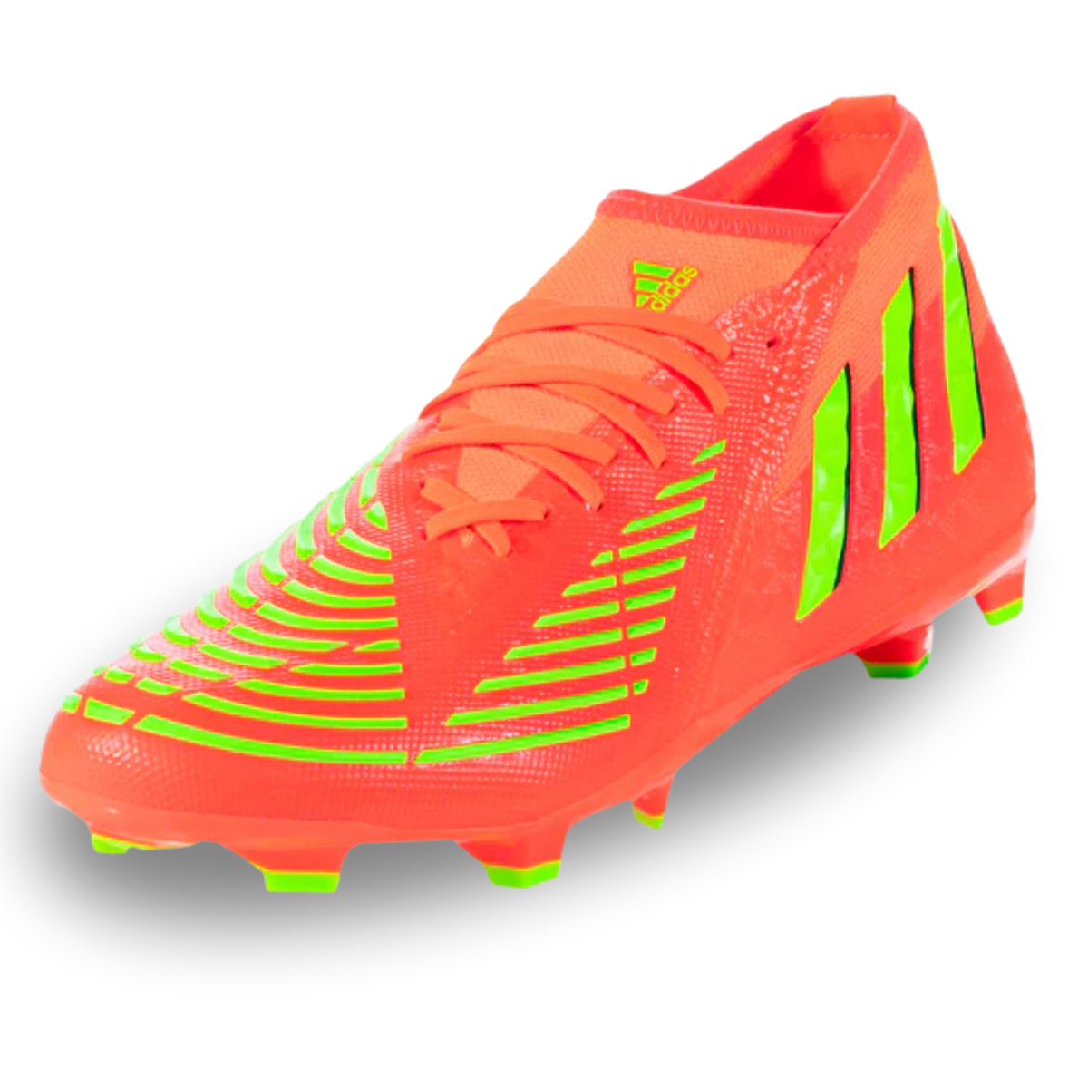 adidas Predator Edge.2 Firm Ground Soccer Cleats (Solar Red/Team Solar Yellow)