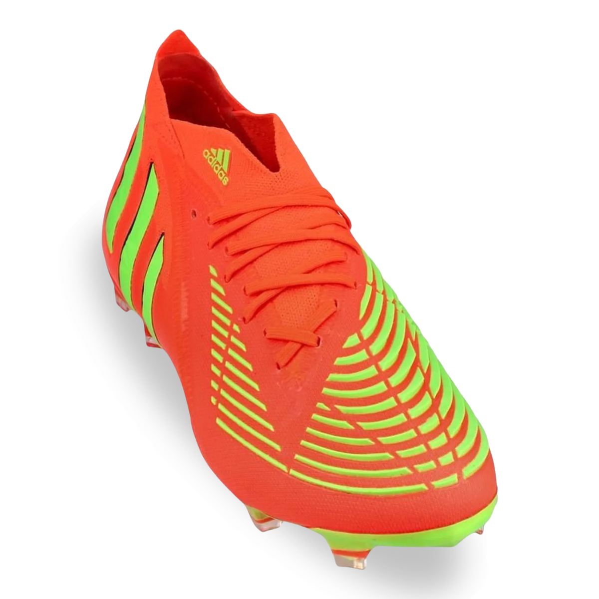 adidas Predator Edge.1 Firm Ground Soccer Cleats (Solar Red/Team Solar Green)