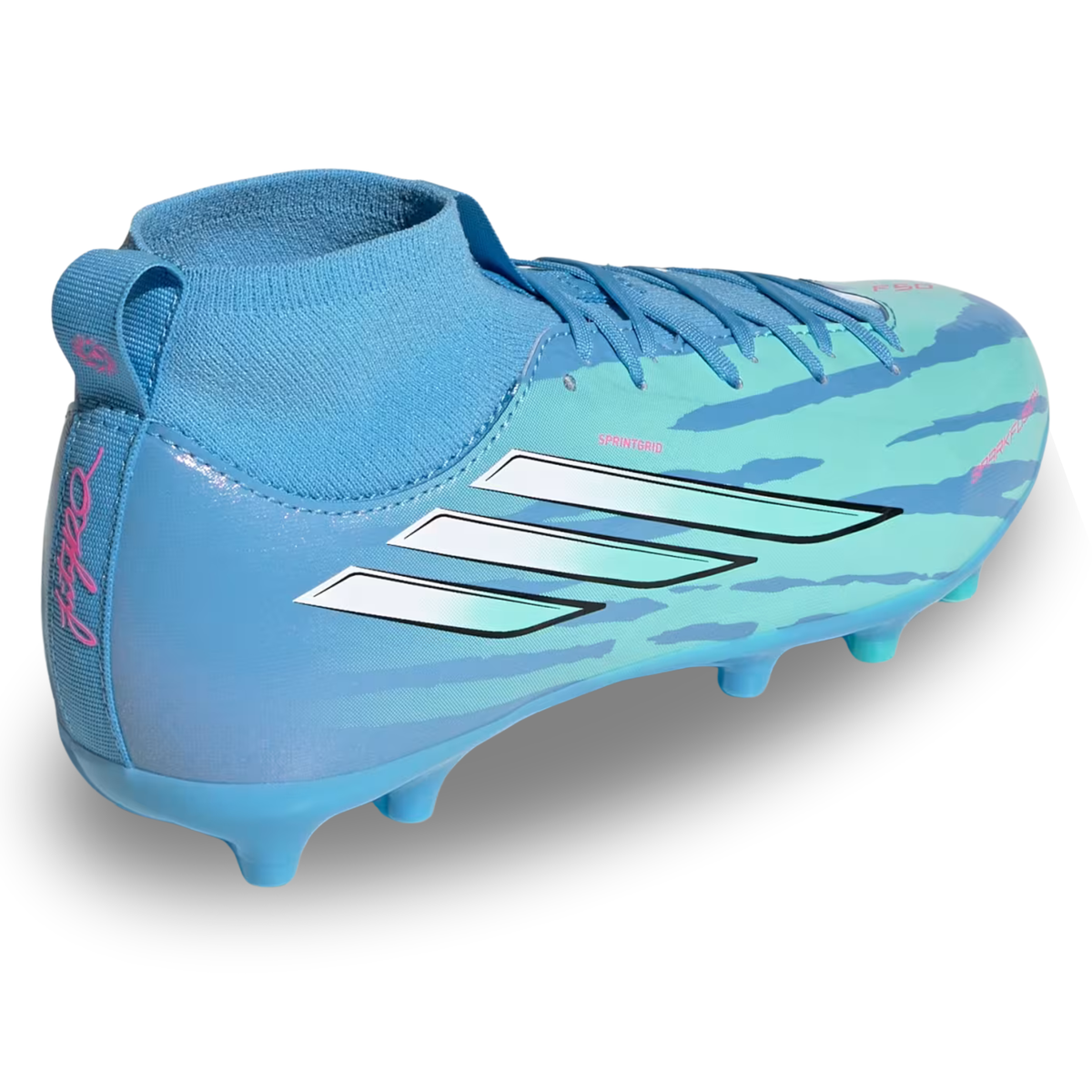 adidas Jr. F50 Sparkfusion League FG/MG Soccer Cleats (Blue)