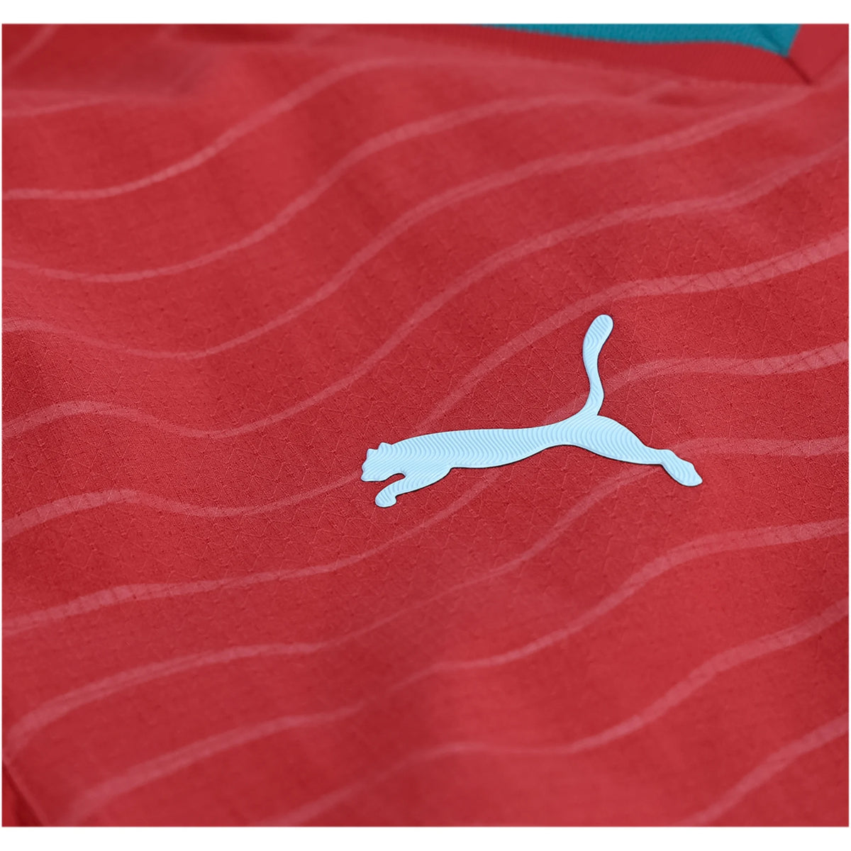 Puma Portugal Authentic Player Version Home 2026 World Cup Jersey (Red/Green Lagoon)