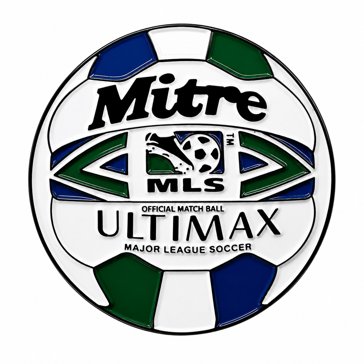 MLS Mitre Ball Retro Enamel Pin
