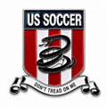 US Soccer United States Don't Tread on Me Enamel Pin