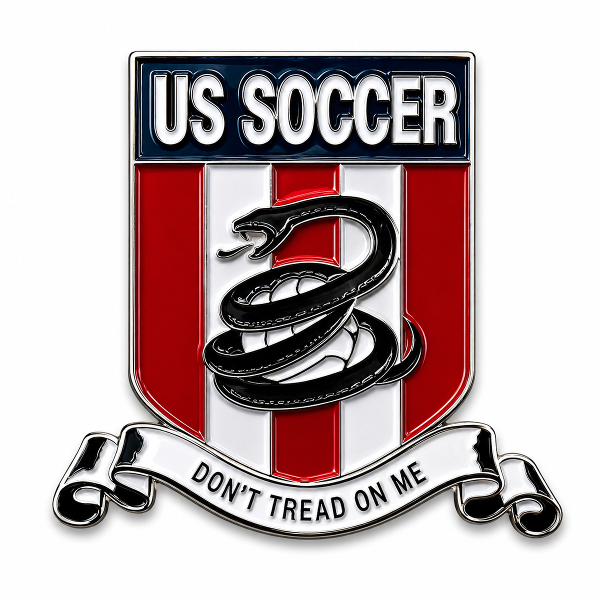 US Soccer United States Don't Tread on Me Enamel Pin