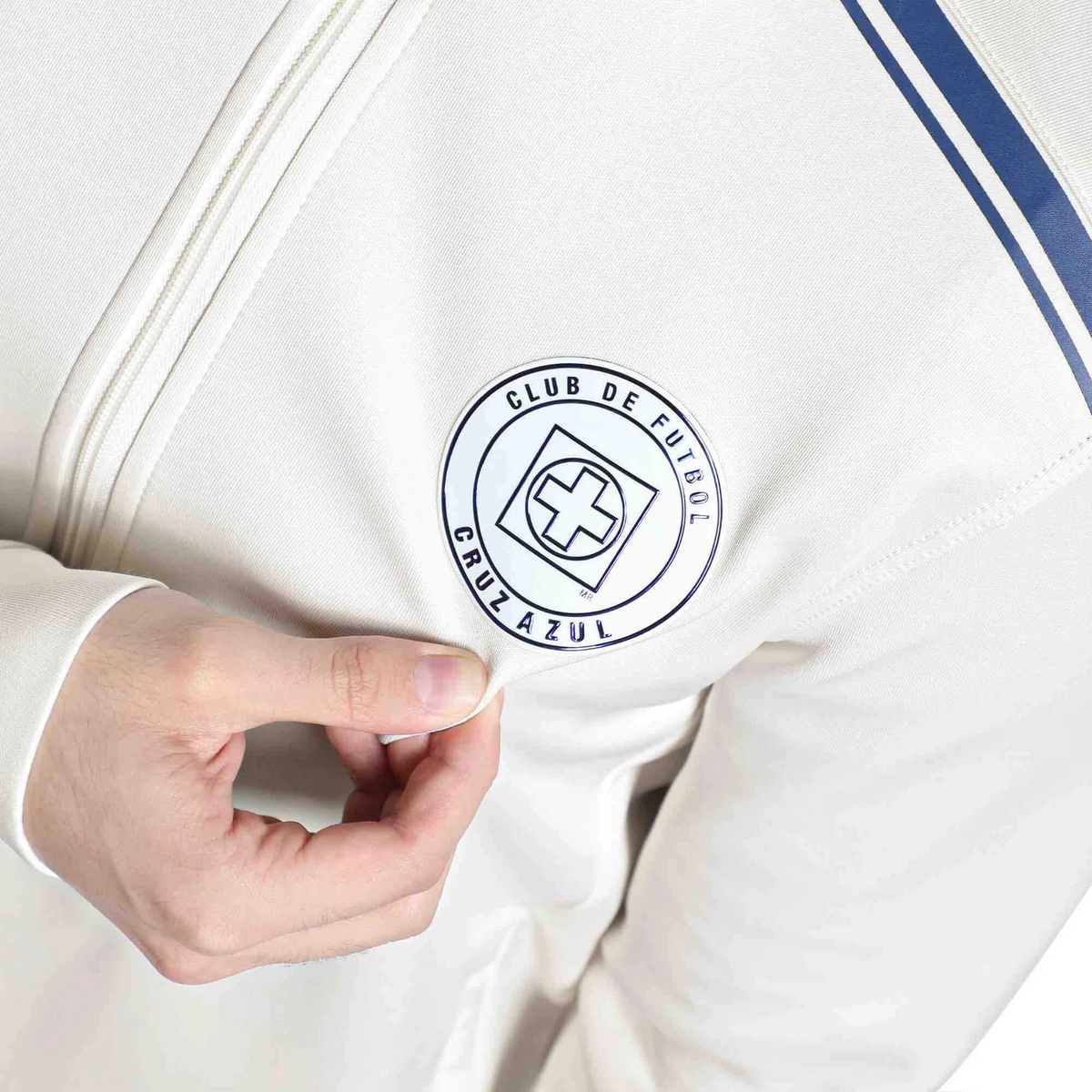 Pirma Men's Cruz Azul Full-Zip Jacket (Off White)