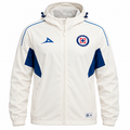 Pirma Men's Cruz Azul Windbreaker Jacket (White/Blue)