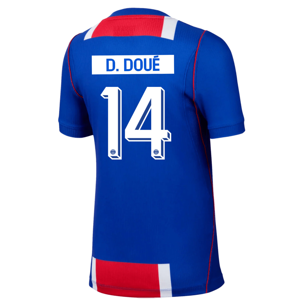 Nike Youth Paris Saint-Germain Désiré Doué Home Jersey 26/27 (Royal/White/Red)
