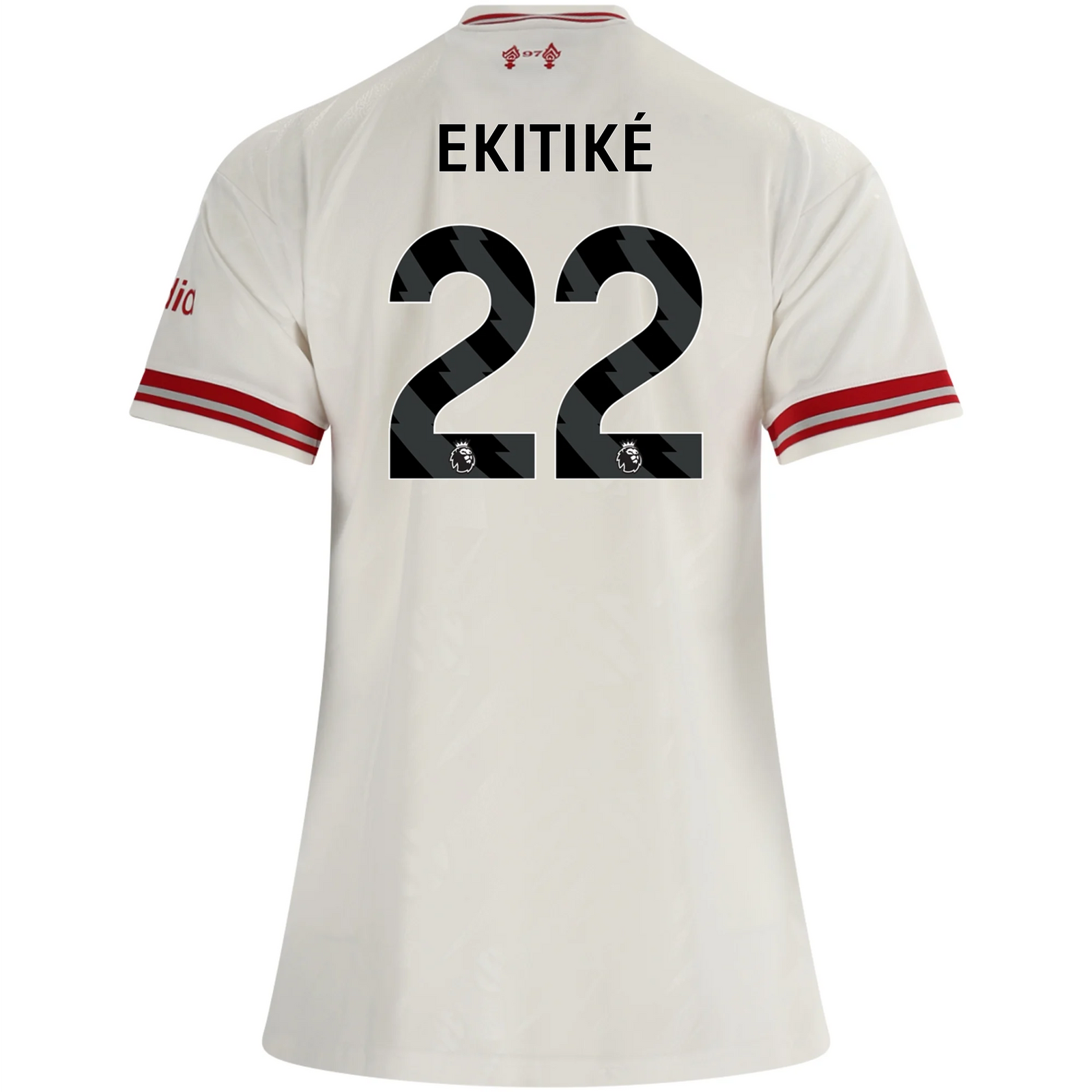adidas Women’s Liverpool Hugo Ekitiké Away Jersey 26/27 (White/Red)