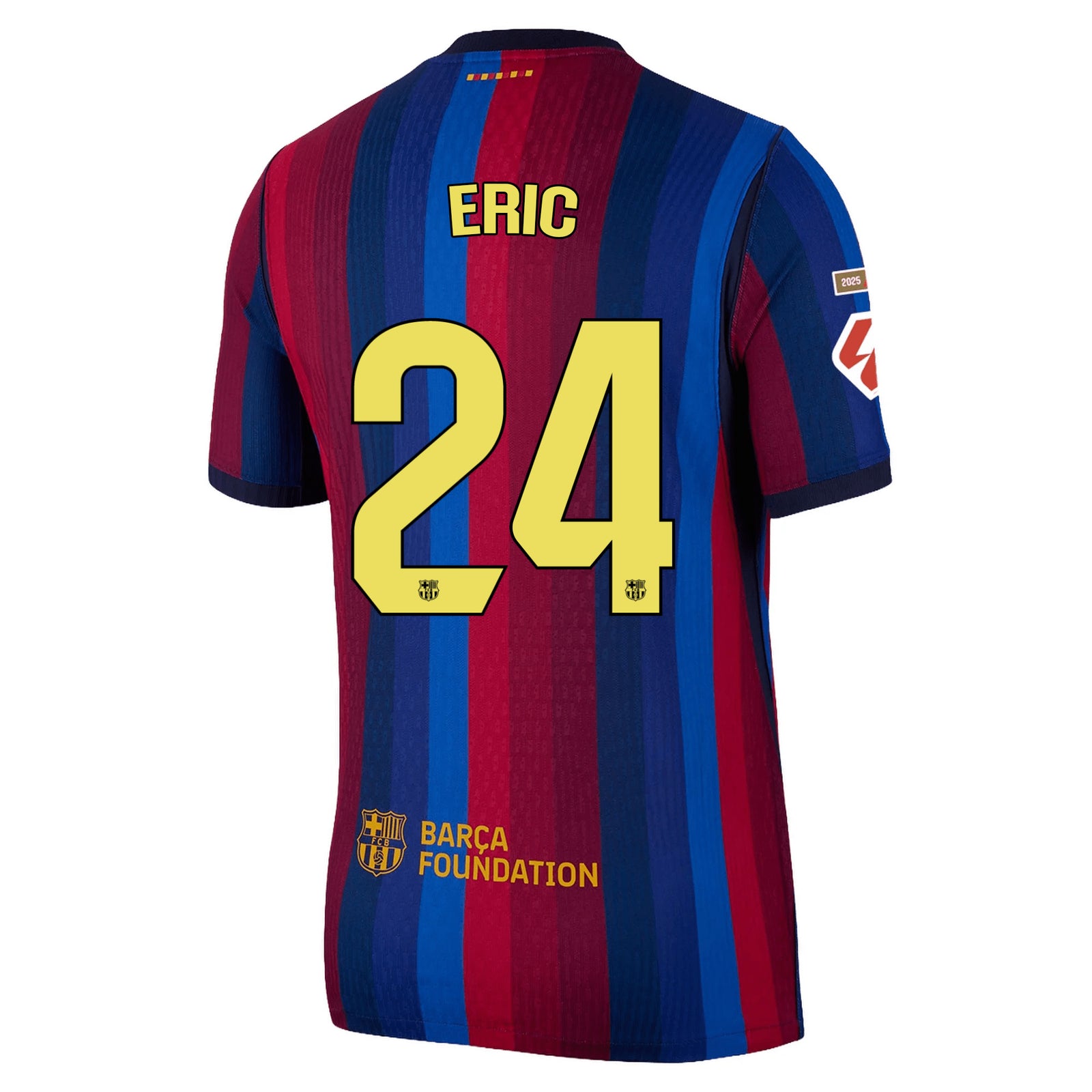 Nike Mens FC Barcelona Match Authentic Eric García Home Jersey w/ La Liga Patches 26/27 (Deep Garnet/Void Blue)