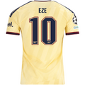 adidas Men's Arsenal FC Eberechi Eze Third Jersey w/ Champions League Patches 26/27 (Yellow)