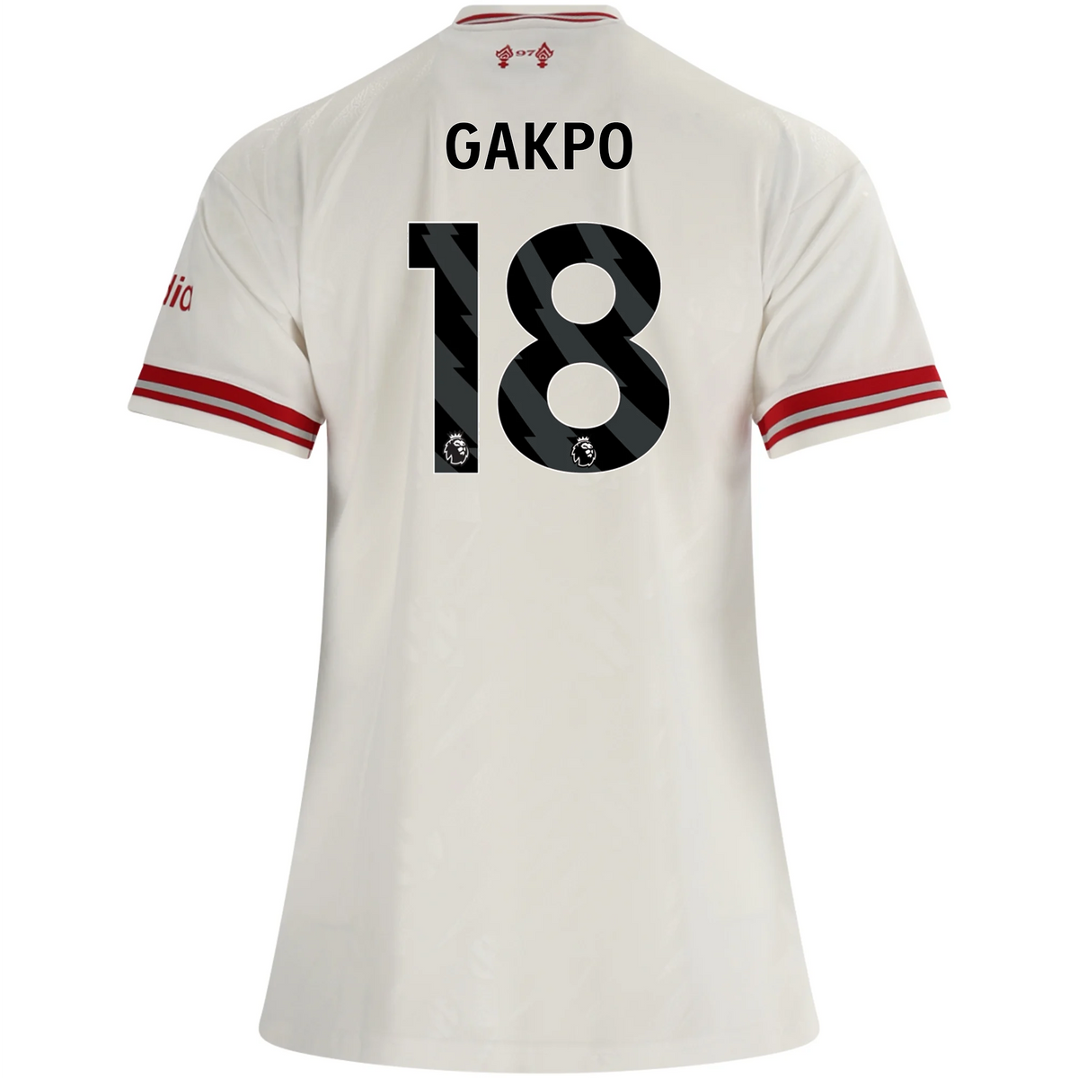 adidas Women’s Liverpool Cody Gakpo Away Jersey 26/27 (White/Red)