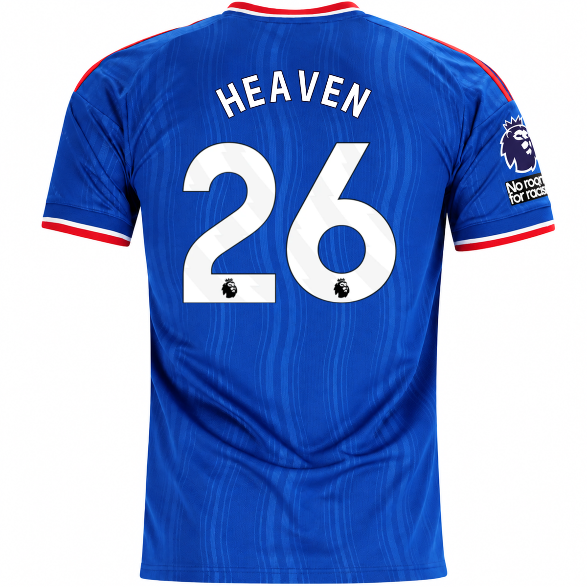 adidas Mens Manchester United Ayden Heaven Away Jersey w/ EPL + No Room For Racism Patches 26/27 (Blue)