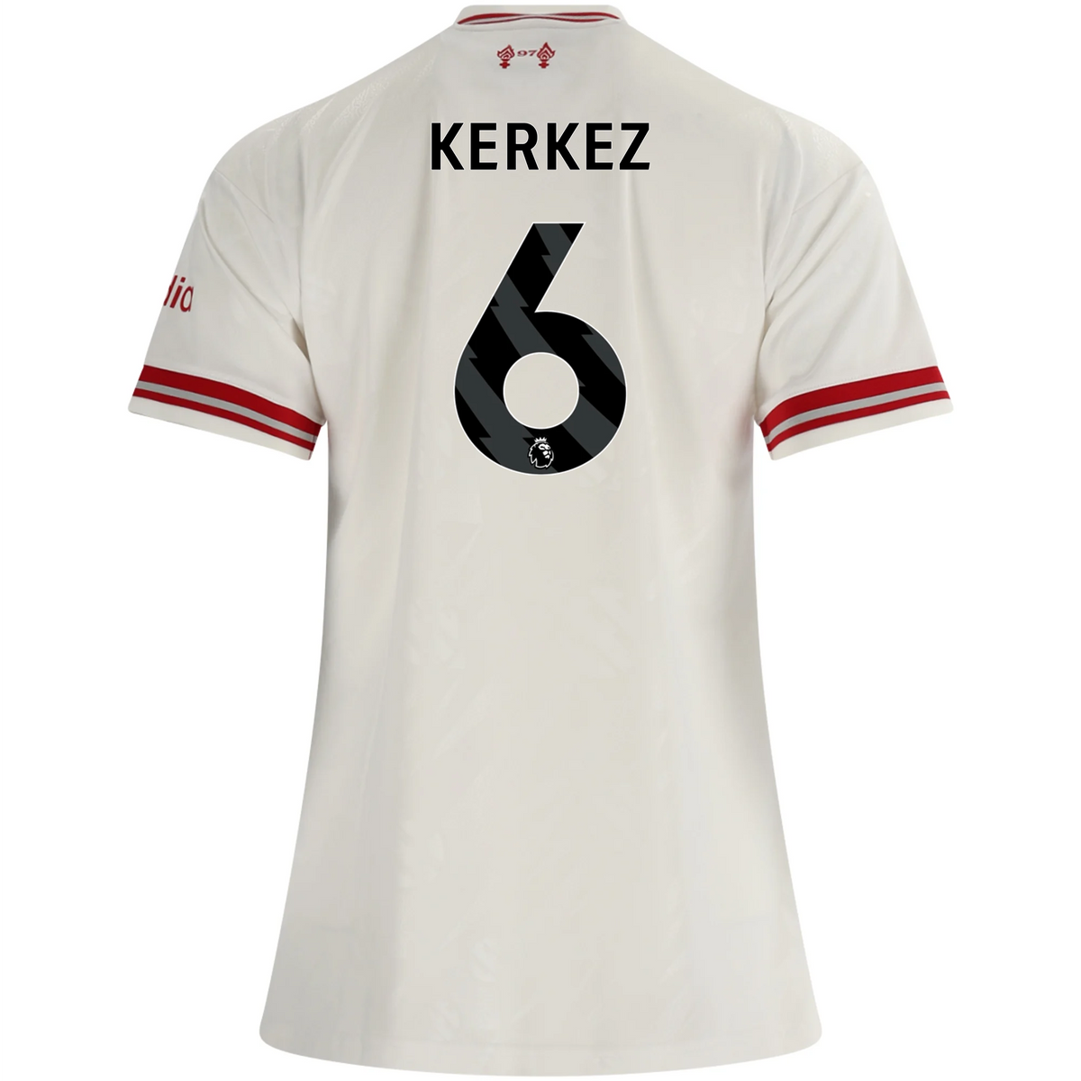 adidas Women’s Liverpool Milos Kerkez Away Jersey 26/27 (White/Red)