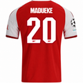adidas Mens Arsenal Noni Madueke Home Jersey w/ Champions League Patches 26/27 (Red)