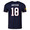 Nike Max Arfsten United States Away Match Authentic Jersey 25/26 w/ Gold Cup 2025 Patch (Obsidian/Challenge Red)