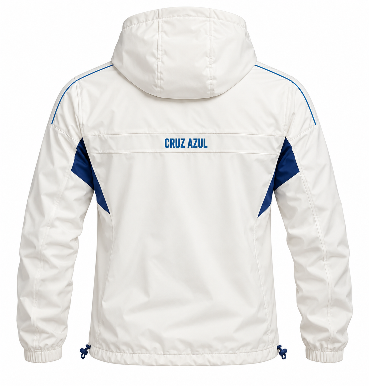 Pirma Men's Cruz Azul Windbreaker Jacket (White/Blue)