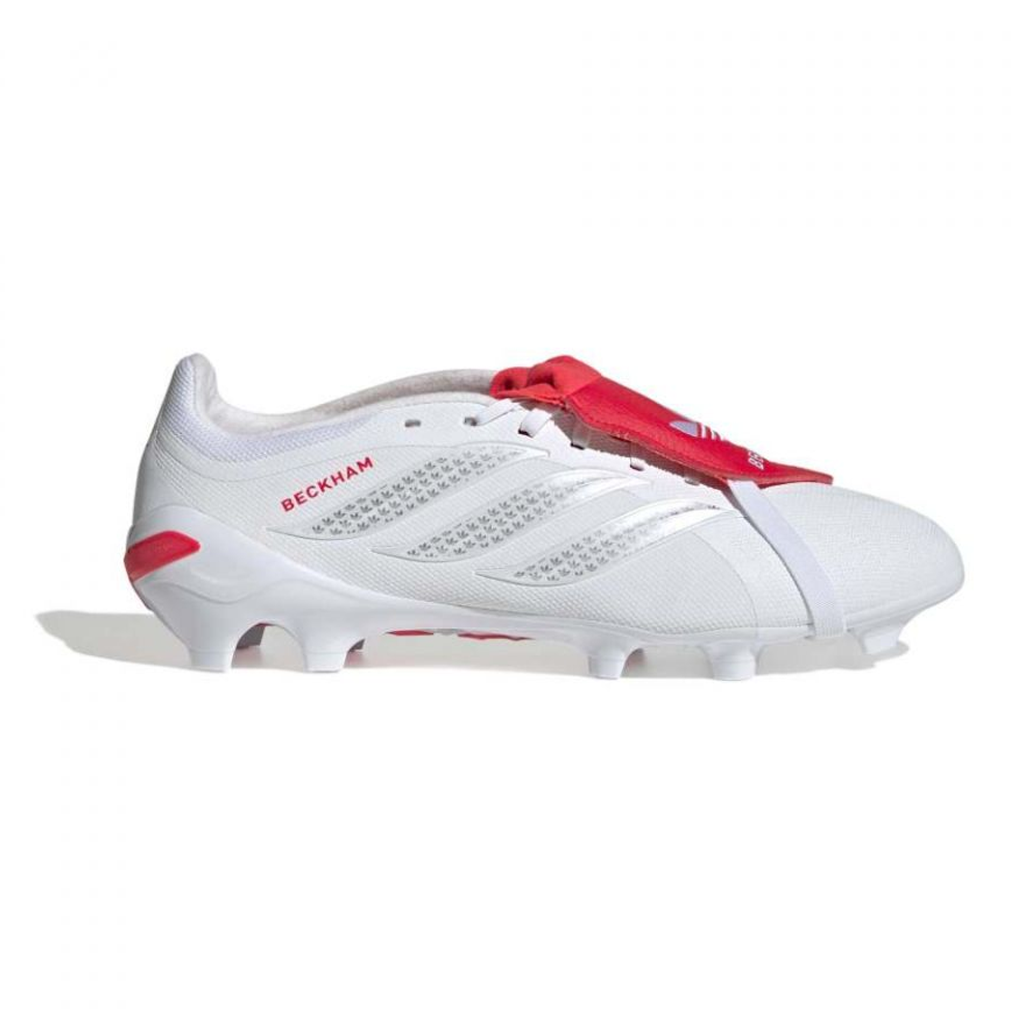 adidas Predator League FT David Beckham Firm Ground Soccer Cleats (White/Lucid Red)