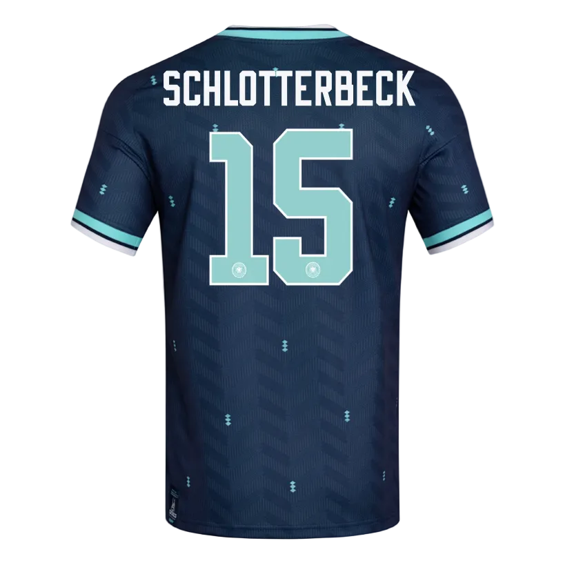 adidas Men's Germany Schlotterbeck Away 2026 Stadium Jersey 2026 (Navy)