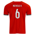 PUMA Men's Portugal Matheus N.  Home World Cup 2026 Soccer Jersey (Club Red/Green Lagoon)