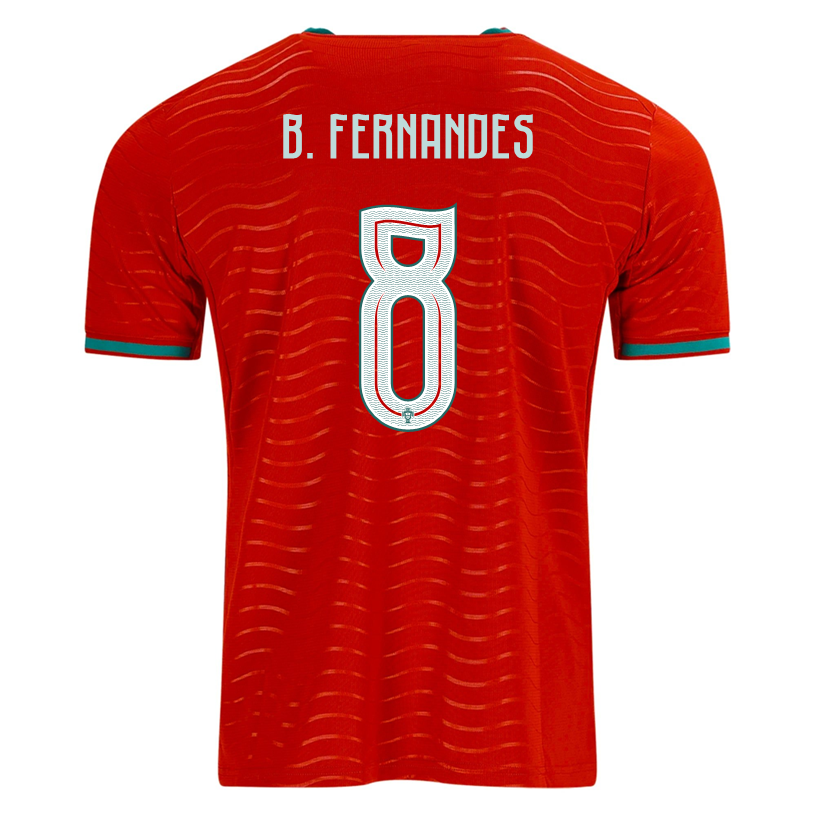 PUMA Men's Portugal B. Fernandes  Home World Cup 2026 Soccer Jersey (Club Red/Green Lagoon)