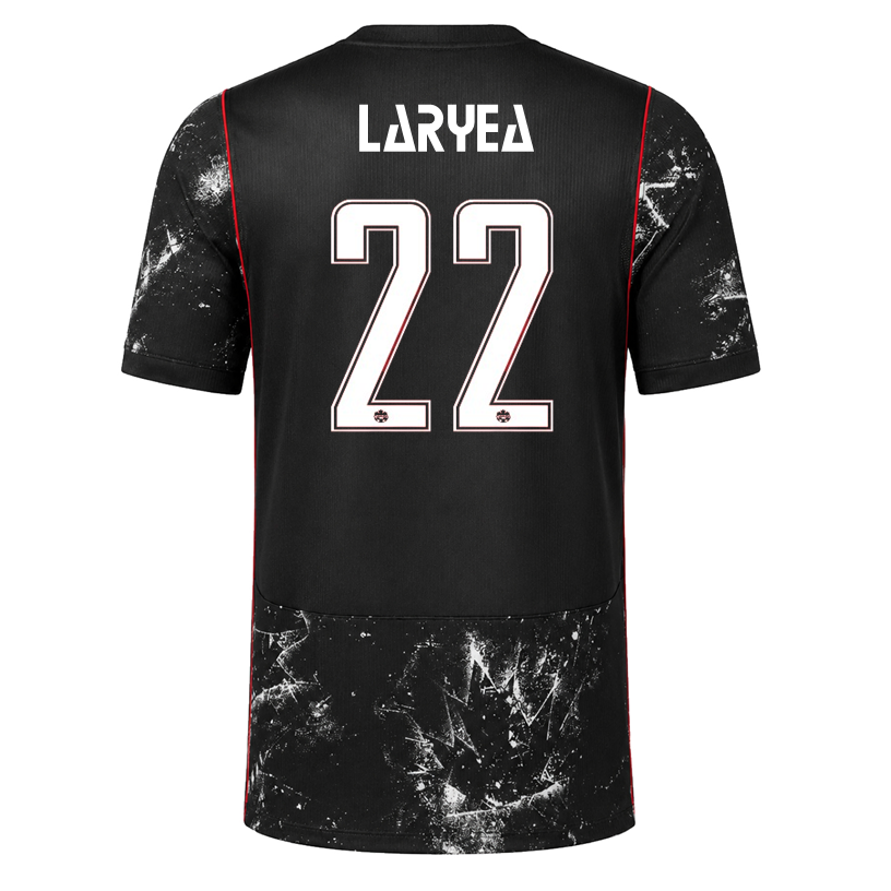 Nike Mens Canada Laryea Away Stadium Jersey 2026 (Black/Red)