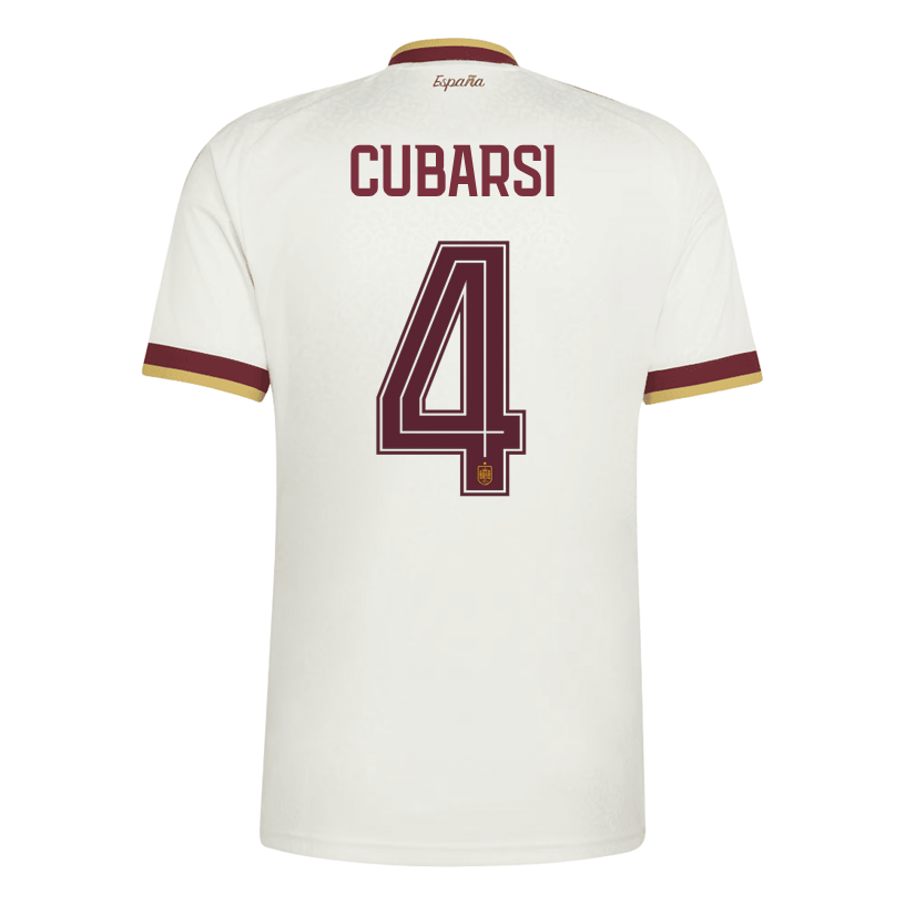 adidas Men's Spain Cubarsi Away Stadium Jersey 2026 (White)
