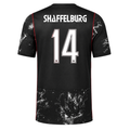 Nike Mens Canada Shaffelburg Away Stadium Jersey 2026 (Black/Red)