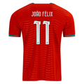 PUMA Men's Portugal Joao Felix Home World Cup 2026 Soccer Jersey (Club Red/Green Lagoon)
