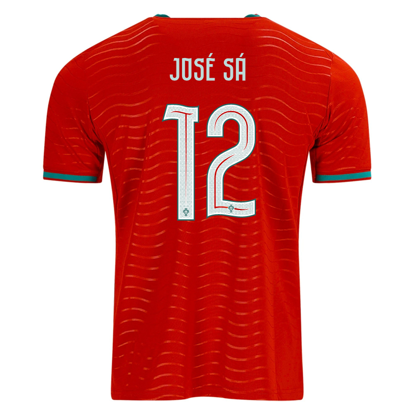 PUMA Men's Portugal Jose Sa Home World Cup 2026 Soccer Jersey (Club Red/Green Lagoon)