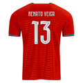 PUMA Men's Portugal Renato Veiga Home World Cup 2026 Soccer Jersey (Club Red/Green Lagoon)