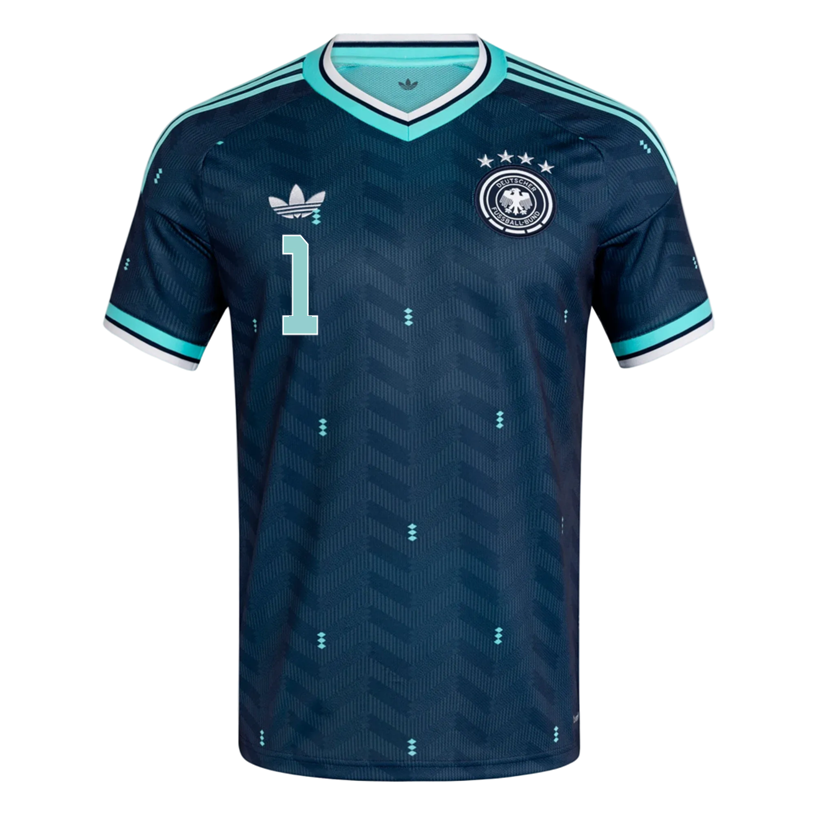 adidas Men's Germany Ter Stegen Away 2026 Stadium Jersey 2026 (Navy)