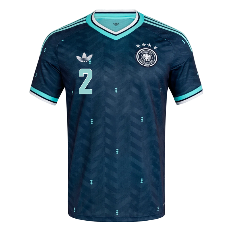 adidas Men's Germany Rudiger Away 2026 Stadium Jersey 2026 (Navy)