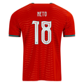 PUMA Men's Portugal Neto Home World Cup 2026 Soccer Jersey (Club Red/Green Lagoon)