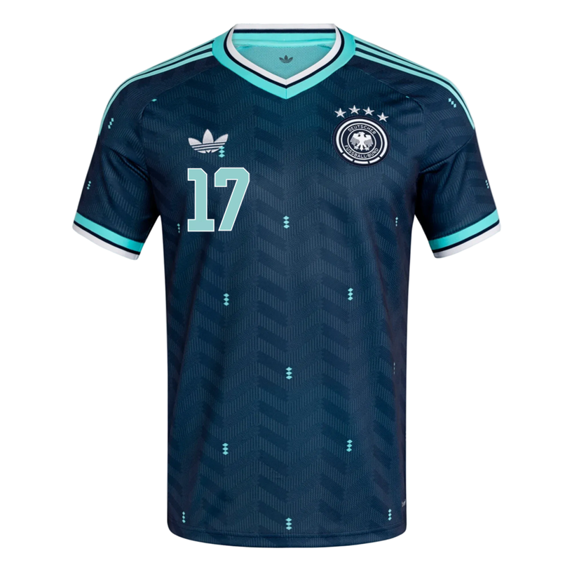 adidas Men's Germany Wirtz Away 2026 Stadium Jersey 2026 (Navy)