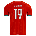 PUMA Men's Portugal G. Guedes Home World Cup 2026 Soccer Jersey (Club Red/Green Lagoon)