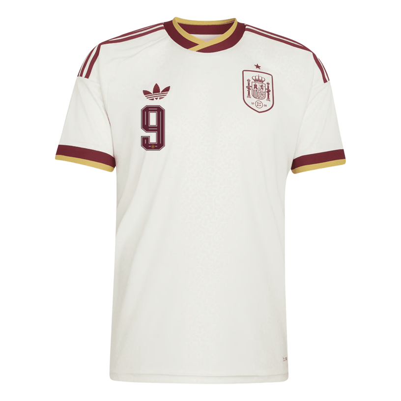 adidas Men's Spain Gavi Away Stadium Jersey 2026 (White)