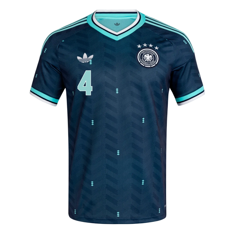 adidas Men's Germany Tah Away 2026 Stadium Jersey 2026 (Navy)