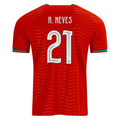 PUMA Men's Portugal R. Neves Home World Cup 2026 Soccer Jersey (Club Red/Green Lagoon)