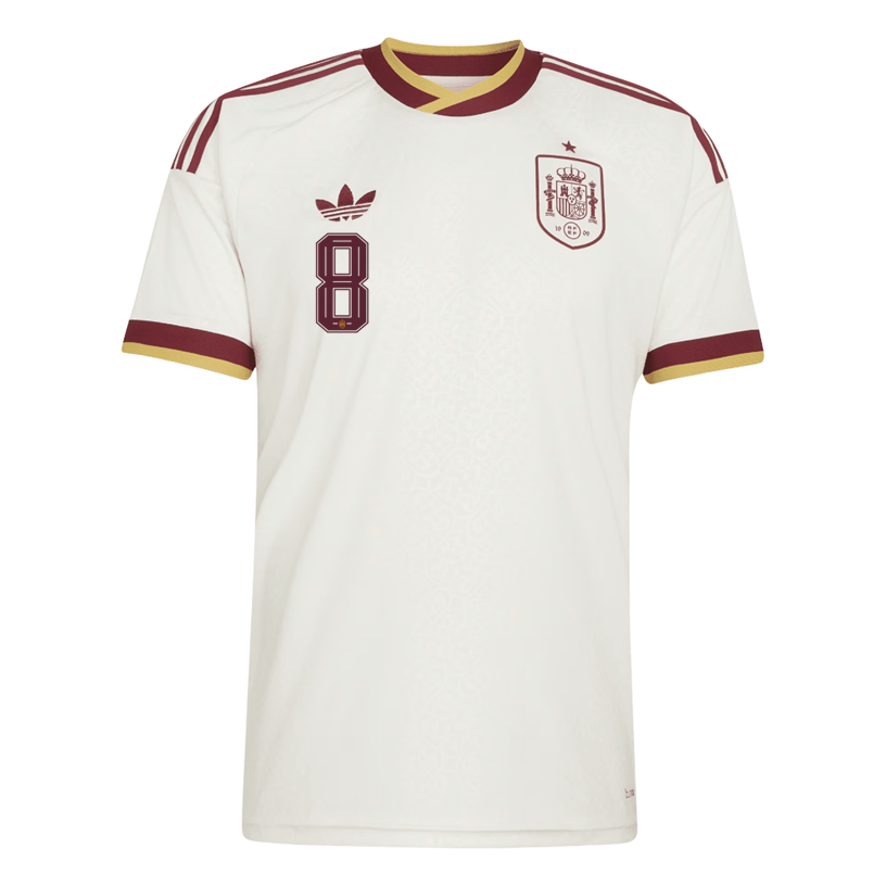 adidas Men's Spain Fabian Away Stadium Jersey 2026 (White)