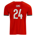 PUMA Men's Portugal Samu Home World Cup 2026 Soccer Jersey (Club Red/Green Lagoon)