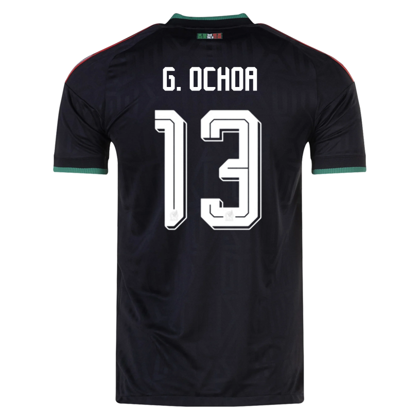 adidas Men's Mexico G. Ochoa Authentic Match Third Jersey 2026 (Black)